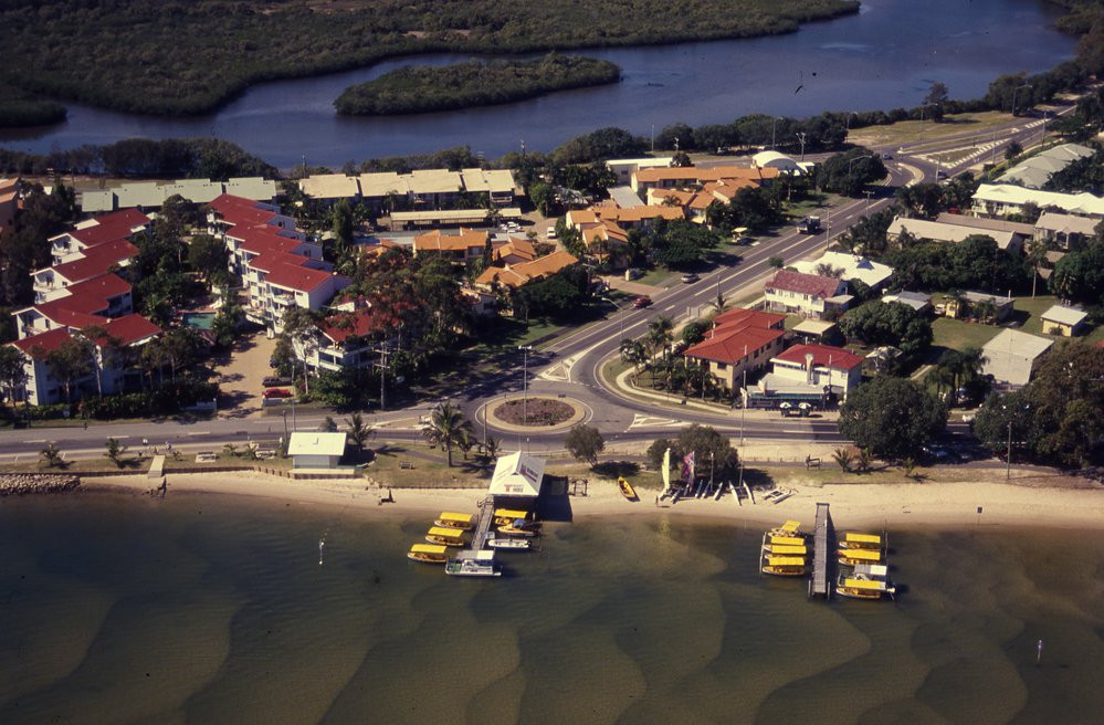 T Boats Noosa is now Terrace Marina - Aerial photograph from the early days